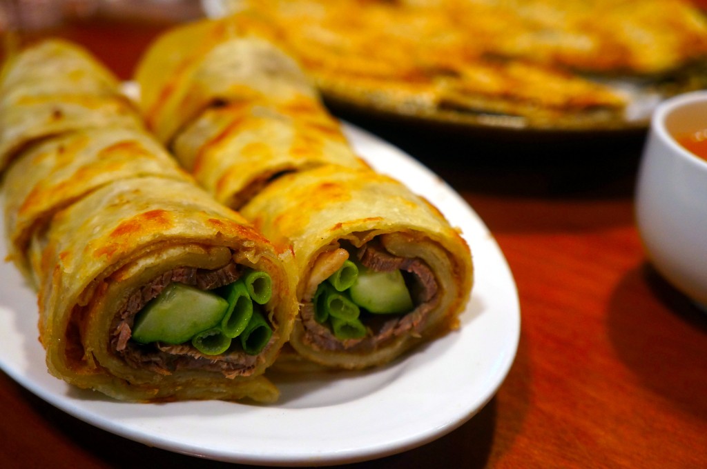 beef pancake at Sheng Yuan Xiao Long Bao 
