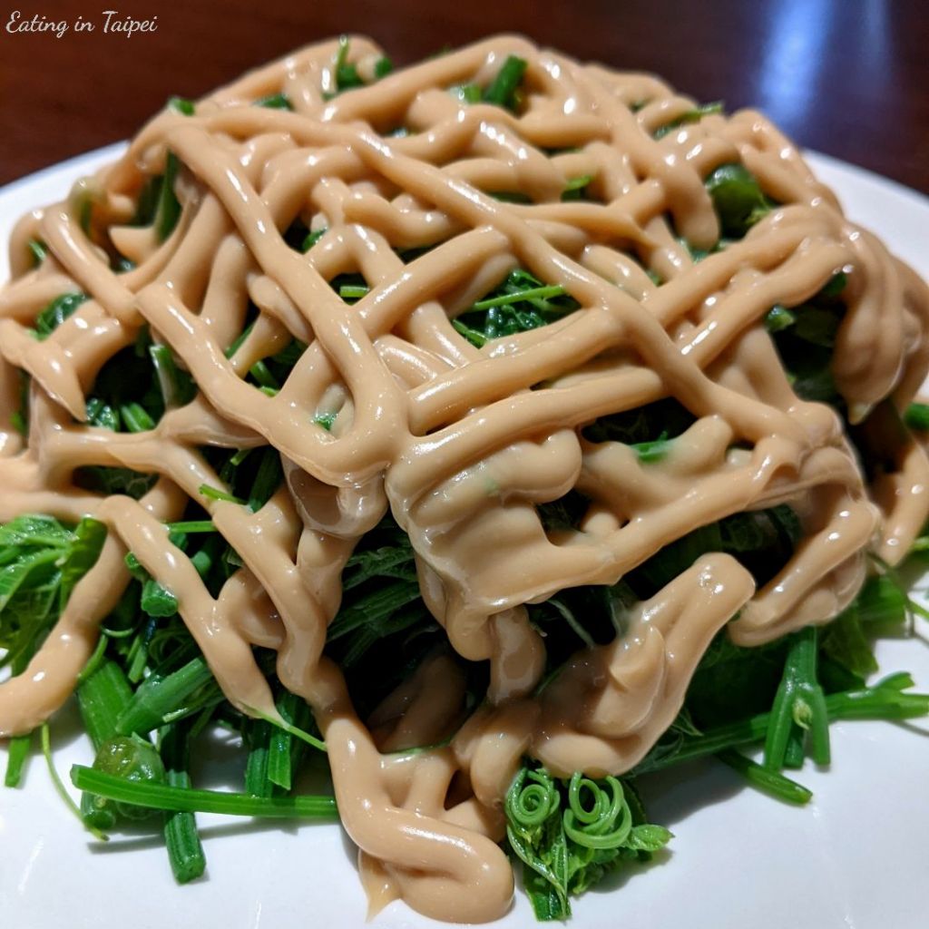 James kitchen chayote leaves salad 2