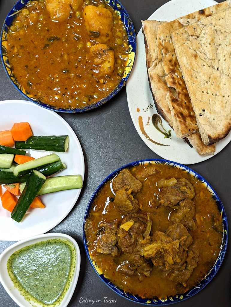 Namaste Taiwan table spread