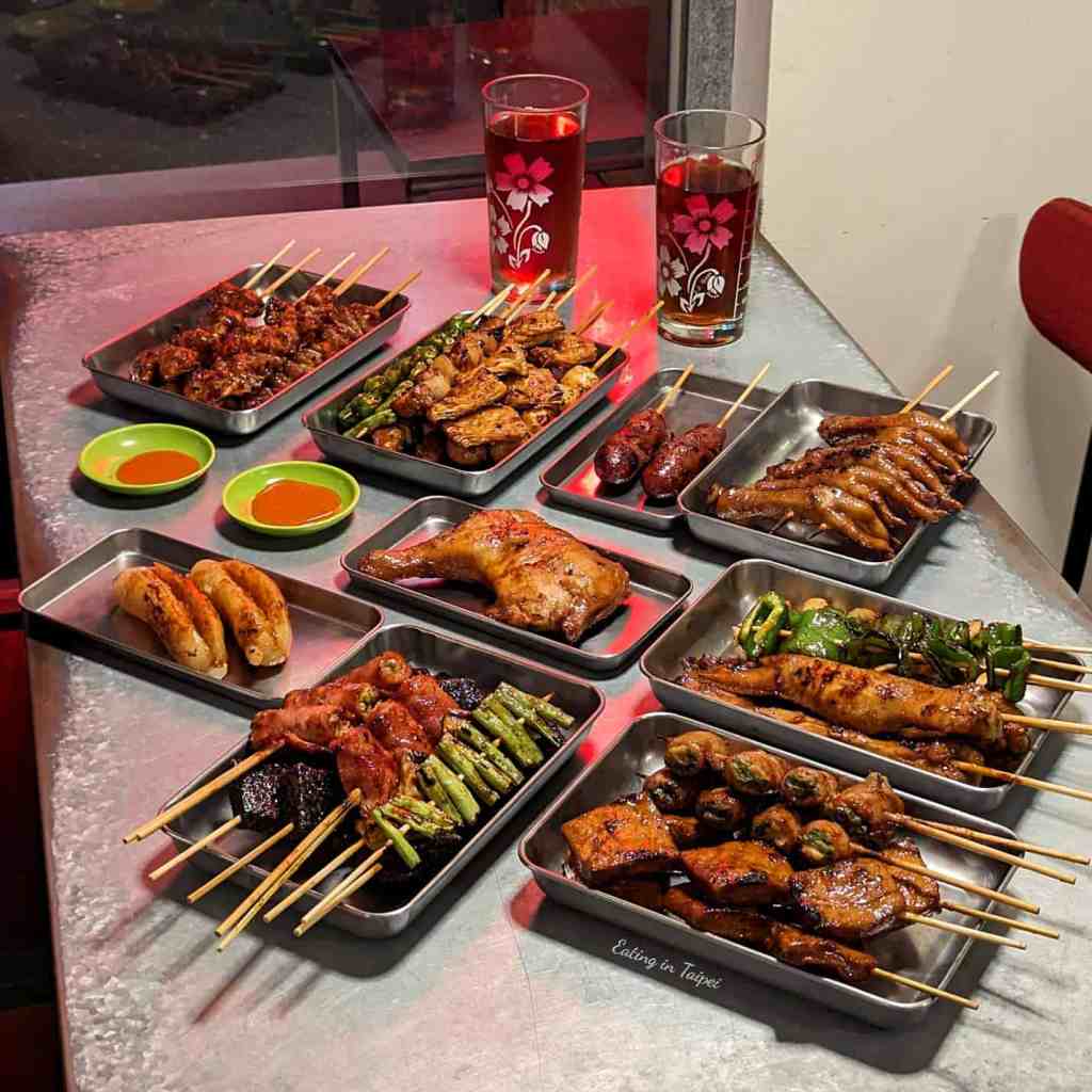 xie xie bbq table spread 2