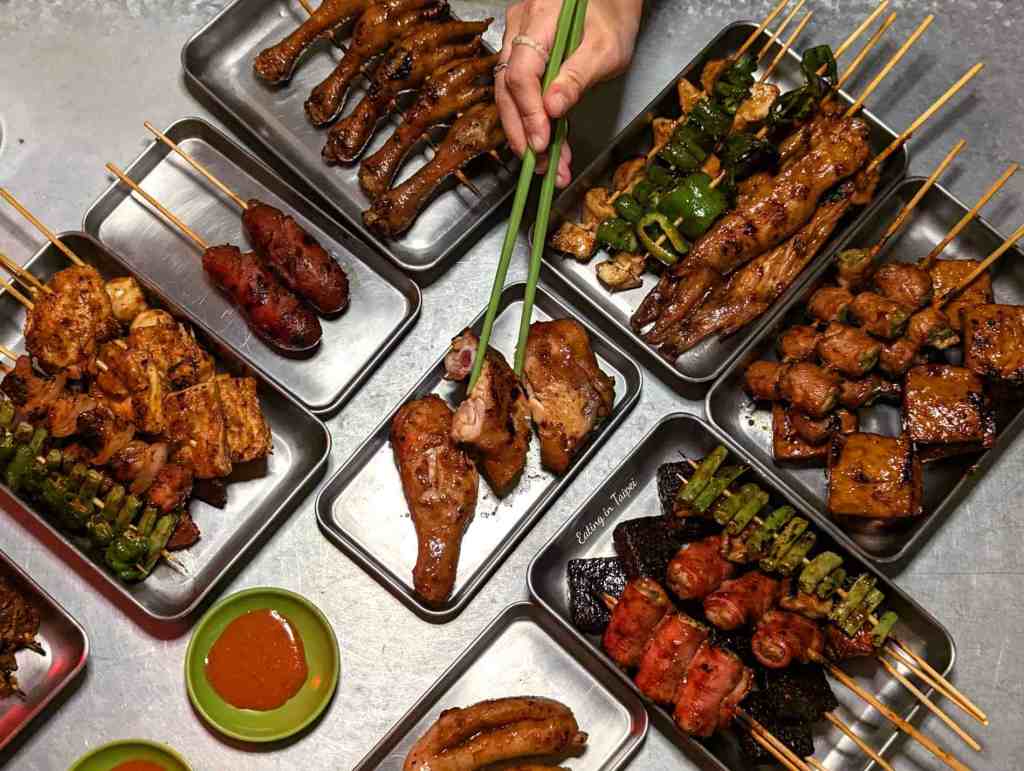 xie xie bbq table spread 4